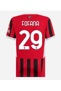 AC Milan Youssouf Fofana #29 Jalkapallovaatteet Naisten Kotipaita 2024-25 Lyhythihainen